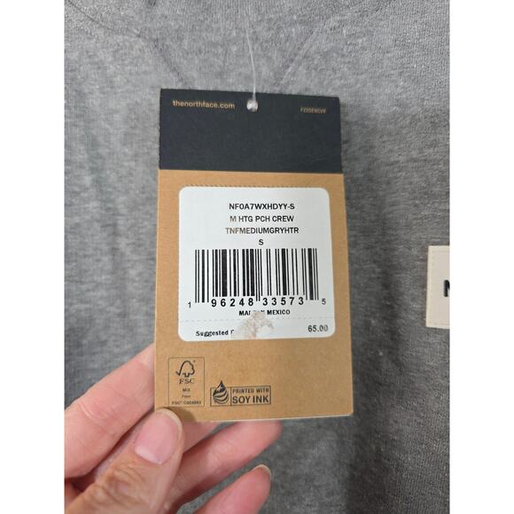 The North Face gray sweatshirt men's size small - Picture 4 of 5